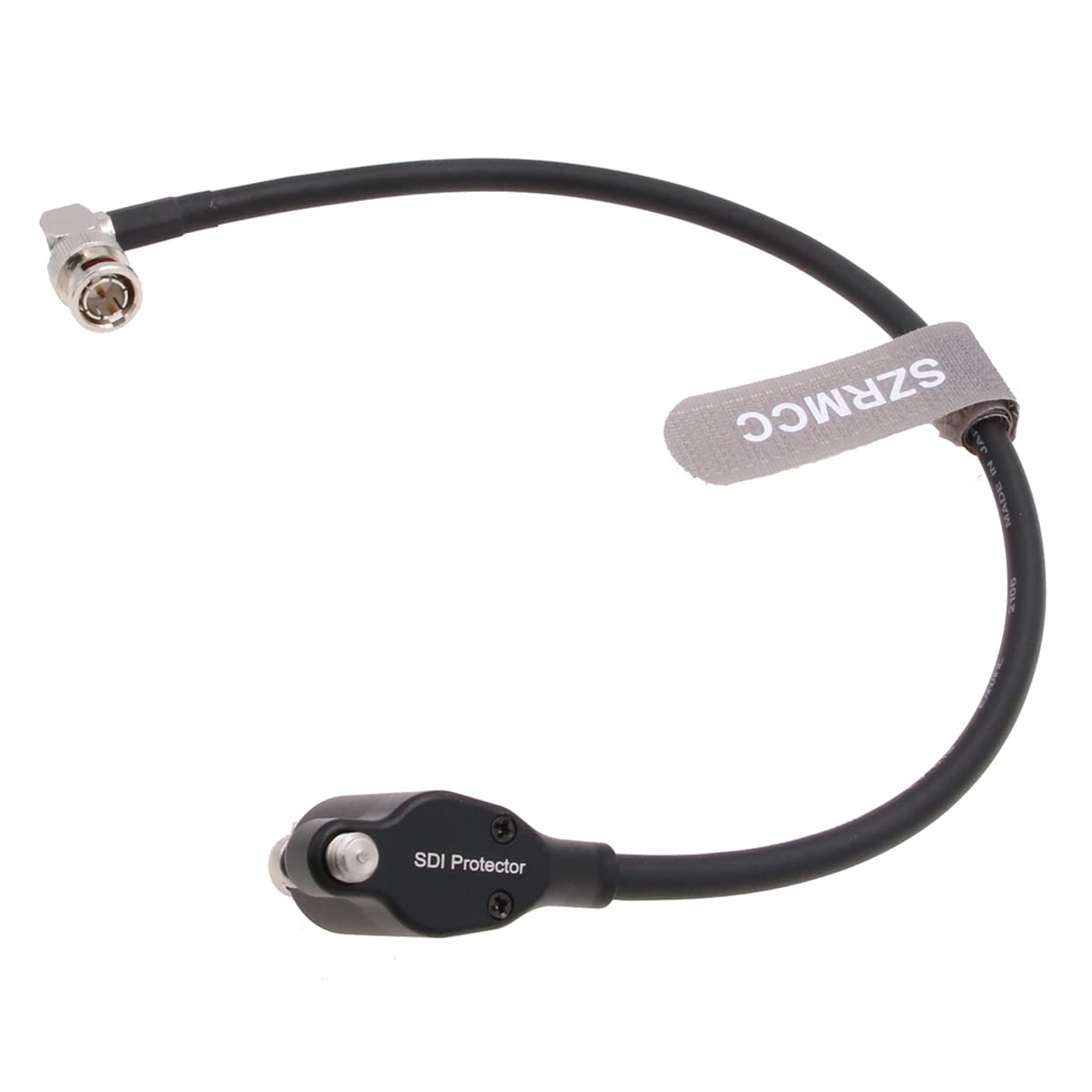 SZRMCC 12G 6G HD SDI zabezpieczenie przed przepięciem przepięciem izolacja kąt prosty BNC męski do żeński kabel wideo do kamery ARRI Alexa RED Komodo Sony-Canon (20 cm)