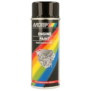Motip M04092 Engine Paint, 400 ml, Gloss Black