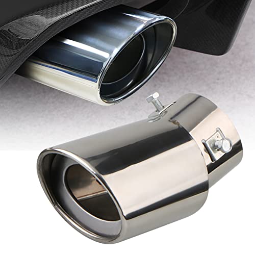Little Havana UNIVERSAL Stainless Steel Exhaust Muffler Tips 6.3cm / 2.5" inlet size Bent Chrome