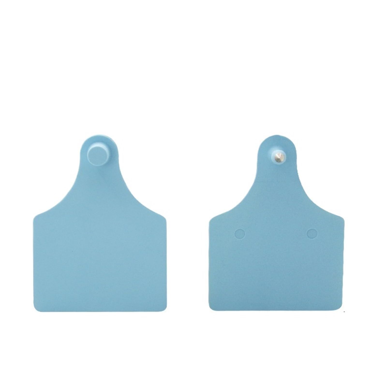 Set di 50/100 marcatori per orecchie con doppia marcatura per bovini, fattoria di animali sigillati, identificativi veterinari, cervi e cavalli, per la fattoria (blu, 50 set)