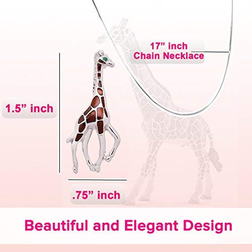 Lola Bella Gifts Giraffe Pendant Necklace With Gift Box #TOP5