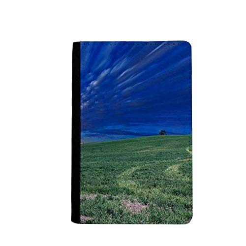 Étui portefeuille pour passeport Grassland vert et bleu ciel