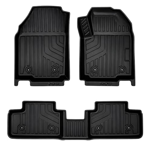 Image of Carnest 5D TPE Car Floor Mat Compatible with - Nexon-(2023-2026) Vehicle Specific Fit | Waterproof, Dustproof & Anti-Slip | Heavy Duty All Weather Car Foot Mat (3 Rows,Black)