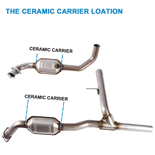 Boardroad Left Right Catalytic Converter Direct Fit Stainless Steel For 2004 2005 2006 2007 2008 F150 F-150 5.4L V8 (Epa Approved) #TOP2