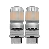 信玄 LED 3156（PY27W） ウインカーランプ 680lm シングル アンバー 黄色 2個セット ステルスバルブ ハイフラ防止抵抗内蔵 取付簡単 12V 対応 オレンジ【PK】