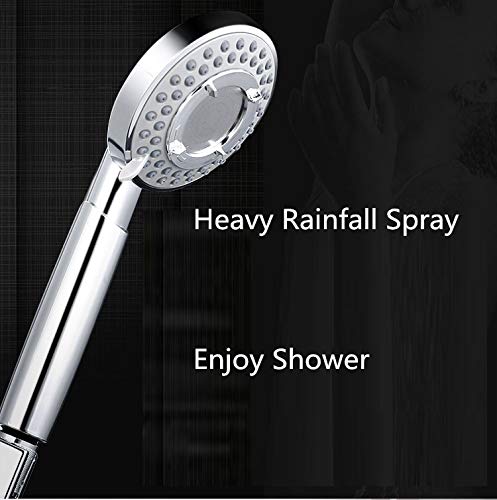 Cabezal de ducha de mano ABS de ahorro de agua de mano Accesorios de baño compatibles con sistema de ducha de baño Rociador de ducha de baño Ducha