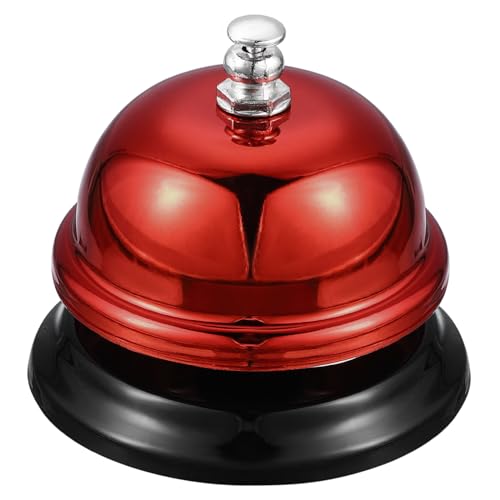 sourcing map Campanello da tavolo, 65 mm, per ristoranti, servizi, rosso