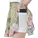 visesunny Girls Flowy Pleated Skirt Countryside Rain Wildflower Tennis Golf Fashion Short Skorts for Casual Dance Outfit L Multi