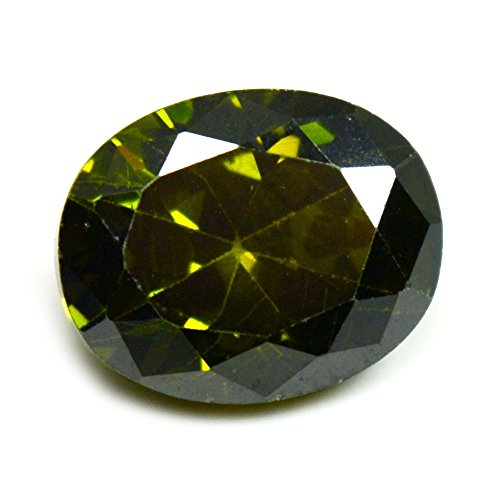 Oxyde de zirconium vert en vrac de 4 carats pour création de bijoux raffinés