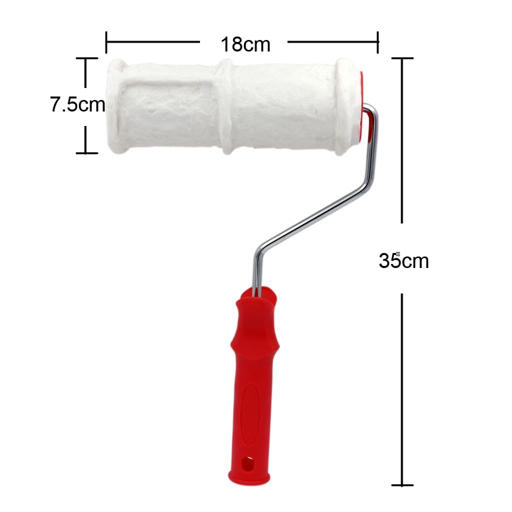 Dekorationsmalerwalze DIY Strukturroller Malerrolle Handwerkzeug Gummiwalze für Kreative dekoration Bastelideen Wohnzimmer Heimverschönerung, Style01