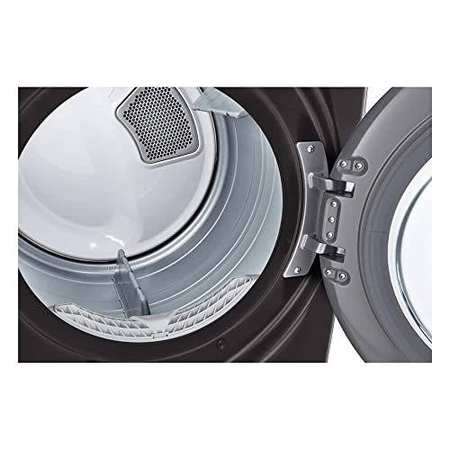 Image of LG DLGX4201B 7.4 Cu. Ft. Black Steel Smart Front Load Gas Dryer with TurboSteam