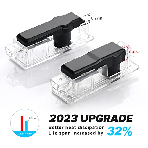 Kvr 4 Pcs Sport Car Door Lights, Projector Welcome Light Shadow Ghost Lights For 1/3/4/5/6/7/X1/X2/X3/X4/X5/X6/X7/328I/28I/530I/528I/E92 Car Accessories #TOP1