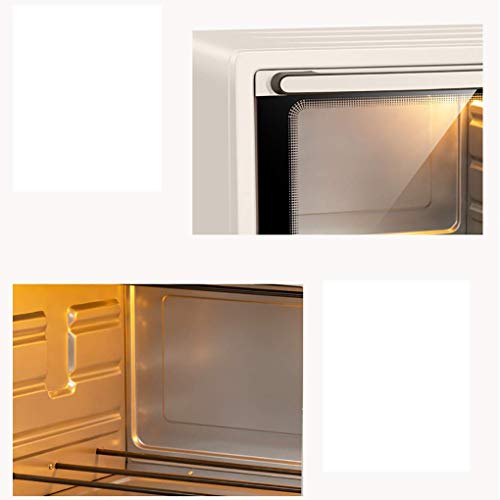Huishoudelijke elektrische oven, multifunctionele mini-oven 32L capaciteit onafhankelijke temperatuurregeling 1500W roestvrijstalen convectie aanrecht broodroosteroven happy - Afbeelding 4