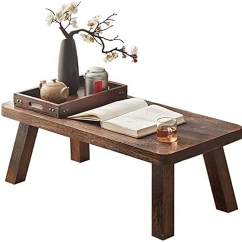 Image of Japanese Style Sheesham Wood Coffee Table for Living Room, Dining Room, Bedroom, Kitchen, Office Home Decor (55x30x20cm)