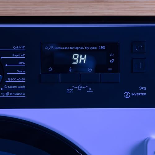 Lave-Linge Cecotec Bolero DressCode 940 BI – Chargement Frontal 9 Kg, 1400 Tr/min, SteamMax - vue 9
