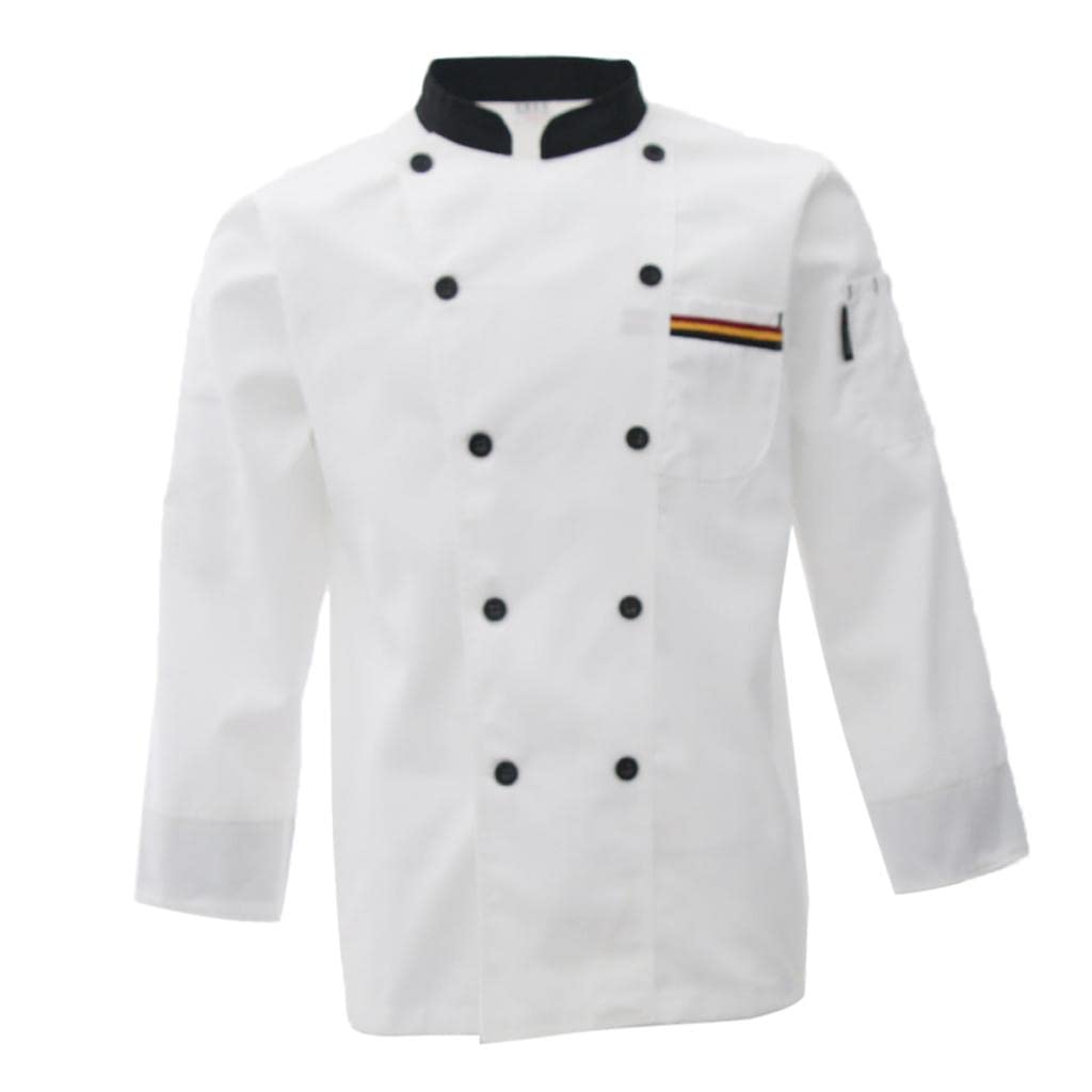 CALANDIS® Unisex Chef'S-Uniform Long Sleeve Double-Breasted Men Women Chef Coat White Xl-image-19