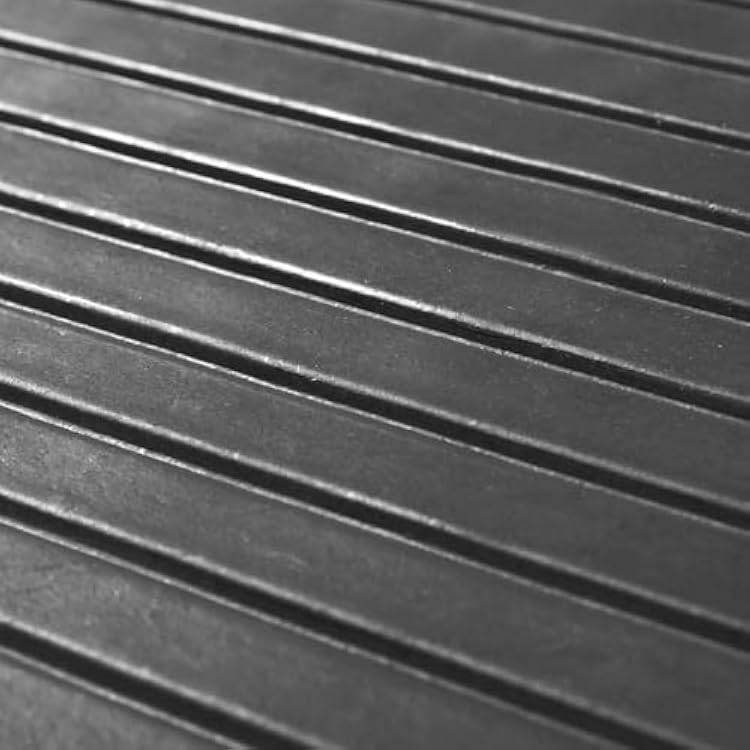 Silver Spring Solid Rubber Threshold Ramp 1 Rise 1,500 lb. Capacity for Wheelchairs and Power Scooters Indoor Outdoor Use