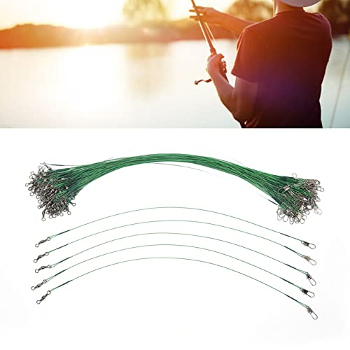 100 piezas de líderes para pesca de acero resistente a corrosión miniatura 5