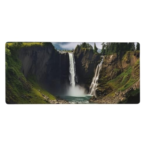 Tapis de souris de jeu bords cousus XXL pour éliminer les glissements du clavier