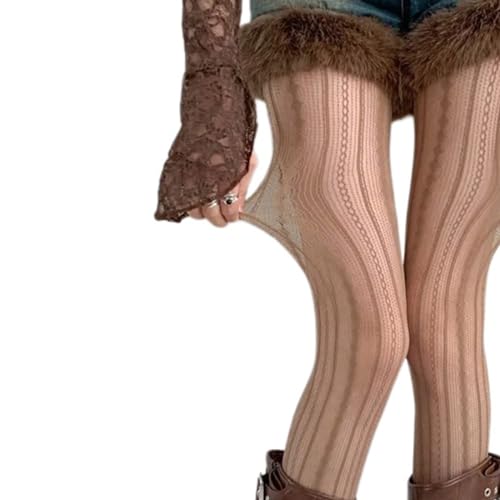 Women Hollowed Out Rhombus Striped Lace Tights Stockings Vintage Patterned Sheer Fishnet Pantyhose Leggings3