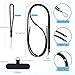 takyu Phone Lanyard, 2 Pack Adjustable Cell Phone Lanyard Crossbody Neck Strap & 2 Pack Phone Wrist Strap with 2 Pcs Tether Tabs Compatible for iPhone Android Smartphones-Black Grey
