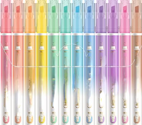 蛍光ペン 楽天市場】クリックブライト 6色セット ノック式 カラーペン