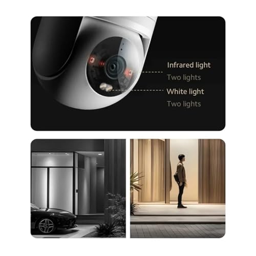 CW300 2.5K Full Color Night Vision 4 Million Pixels IP66 Human Tracking Sound And Light Warning Voice Call(EU Adapter) miniatura 6