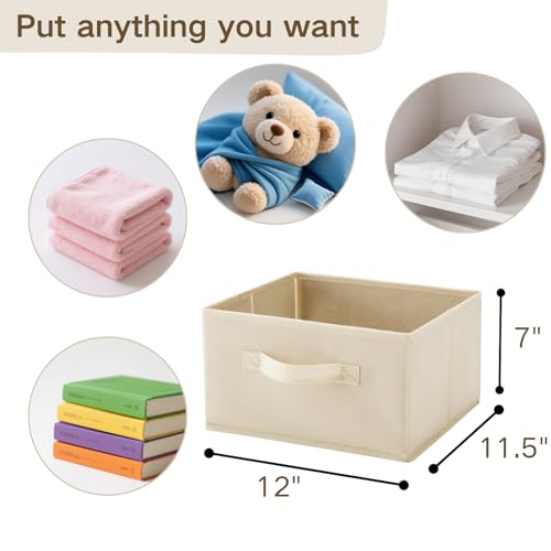 Image of Hanging Shelf Closet Storage Organizer Removable 2 Drawers, Beige | Hanging Storage Organizer Hanging Sweater 2 Sock Underwear Drawers for Closet, Bedroom