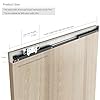DIYHD 48" Concealed Sliding Barn Door Hardware with Soft Close Mechanism,No Floor Track