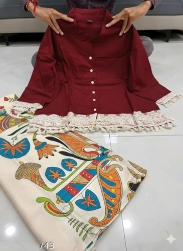 Image of Co Ord Set for Women Stylish Card Set Dress for Women Trendy Top with Plazo Pant Ladies Coord Outfit Modern Wear for Travel Office Casual Look Premium Two Piece Clothing Style