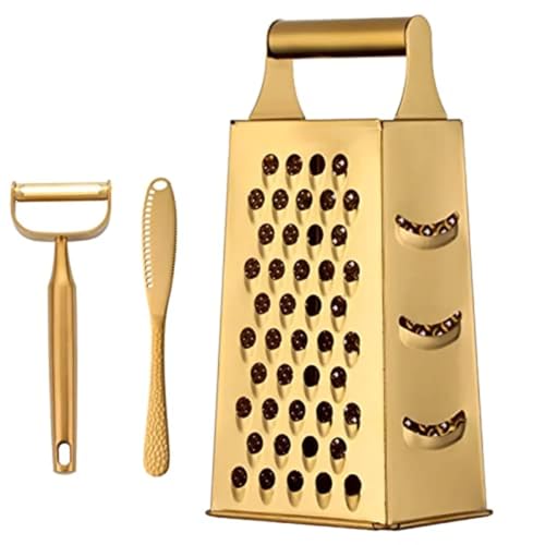 TEAHAHA 4 Sides Box Grater For Kitchen,Stainless...