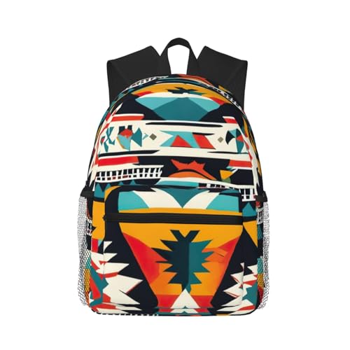Sac à dos imprimé amérindien léger et confortable pour homme et femme
