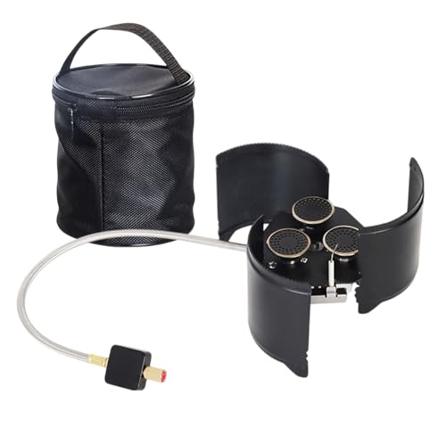 Hornillo de camping portátil, resistente al , 3 estrellas, 5000 W, cerámica de alta temperatura, esencial para camping, hervidor de agua al aire libre, cocina exterior |