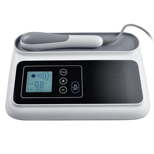 Portable Ultrasound Therapy Machine for Muscle and Joint Pain Relief, 5 Adjustable Intensity Levels, Ideal for Knees, Shoulders, Lumbar, Arms, and Neck