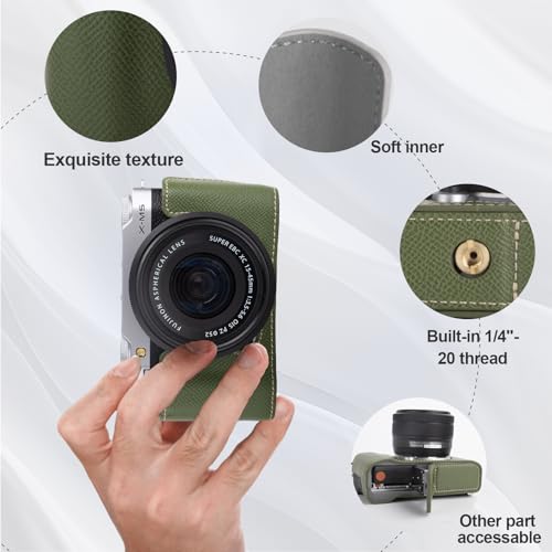 Funda protectora para cámara Fujifilm XM5 verde miniatura 3