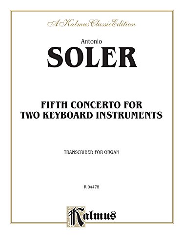 Soler 5th Concerto- 2 Keyboard Organ image 2