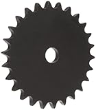 Martin Roller Chain Sprocket, Reboreable, Type A Hub, Single Strand, 40 Chain Size, 0.5