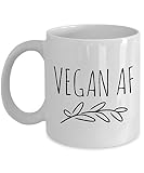 Vegan AF Mug Vegan Coffee Mug Vegan Tea Mug Funny Vegan Cofee Mug Vegan Gag Gifts 11 oz Cup