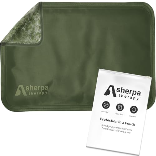 Image of Extra Large Gel Ice Packs for Injuries Reusable - Flexible Gel Ice Packs Reusable, Hip, Shoulder, Back Pain Relief - 14 inch x 22 inch - Green