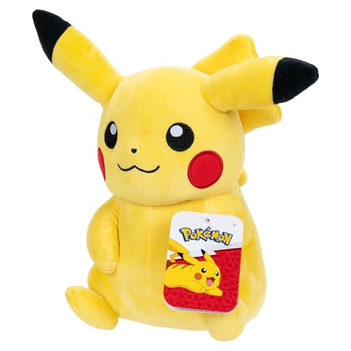 Pokémon PKW3725-30 cm Plüsch – Pikachu, offizieller Plüsch