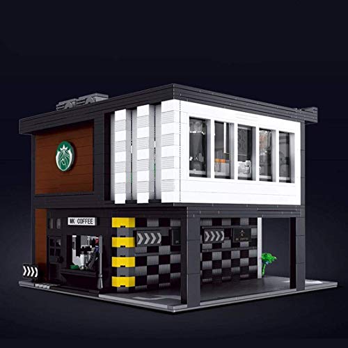 QIXIAOCYB XSuper Coffee-Shop Modulare Bausteine 2728 + PCS Street View Cafe Modell DIY Architektur Modell Gebäude Kits… – Bild 4