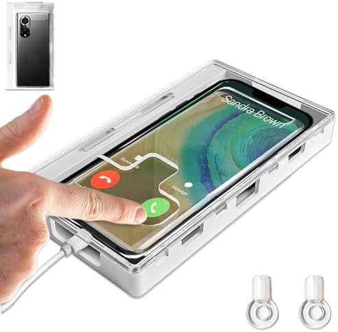 Cell Phone Lock Box – Portable Cell Phone Jail Box with 2 Keys Supports Focused Screen Habits for Kids, Students & Adults – Self-Control Locking Container Helps Reduce Distractions