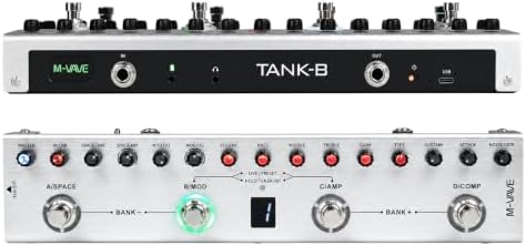 M-VAVE VEDO Tank-B Pedal de Multiefeitos para Baixo: 36 Predefini...