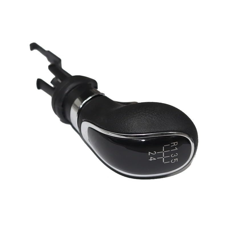 Pomo De Palanca De Cambios Para Opel Mokka 2011-2020 - Negro, Cuero Y ABS, Compatible Con Cajas De 5 Y 6 Velocidades
