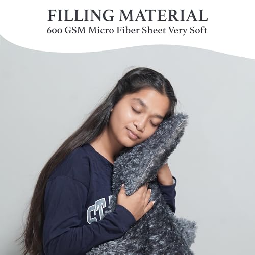 Image of NEXTGO Floor Seat Cushions Yoga Meditation Mat Pooja aasan Soft Extra Comfortable Feather Touch Last Long Upto Washable Material Size 24 x 30 Inch 2 x 2.5 Fit Colour Grey