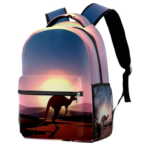 Sac à dos ordinateur portable école lycée voyage randonnée motif kangourou
