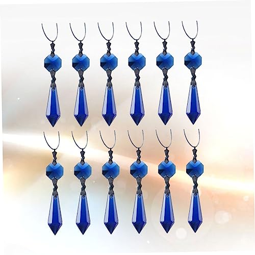 Colgantes de cristal azul transparente DOITOOL con acabado resistente y brillo superior 6