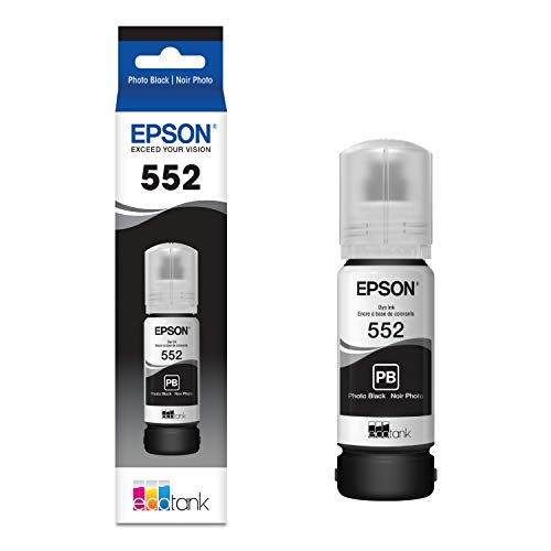 Image of Epson Claria ET Premium T552120 High Capacity Bottle Ink - Photo Black (Pack of 2)