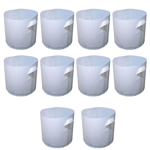 YIZITU 10er Pflanzsäcke Anzuchtsets Hellgrau