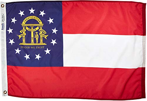 Drapeau Georgia State Annin Flagmakers 2x3 pieds pour mât extérieur